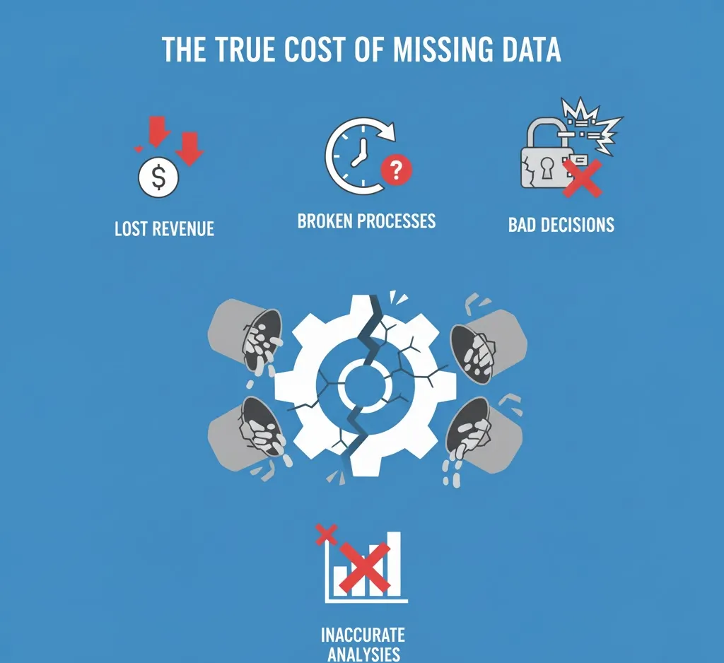 Image showing the hidden costs of missing data.